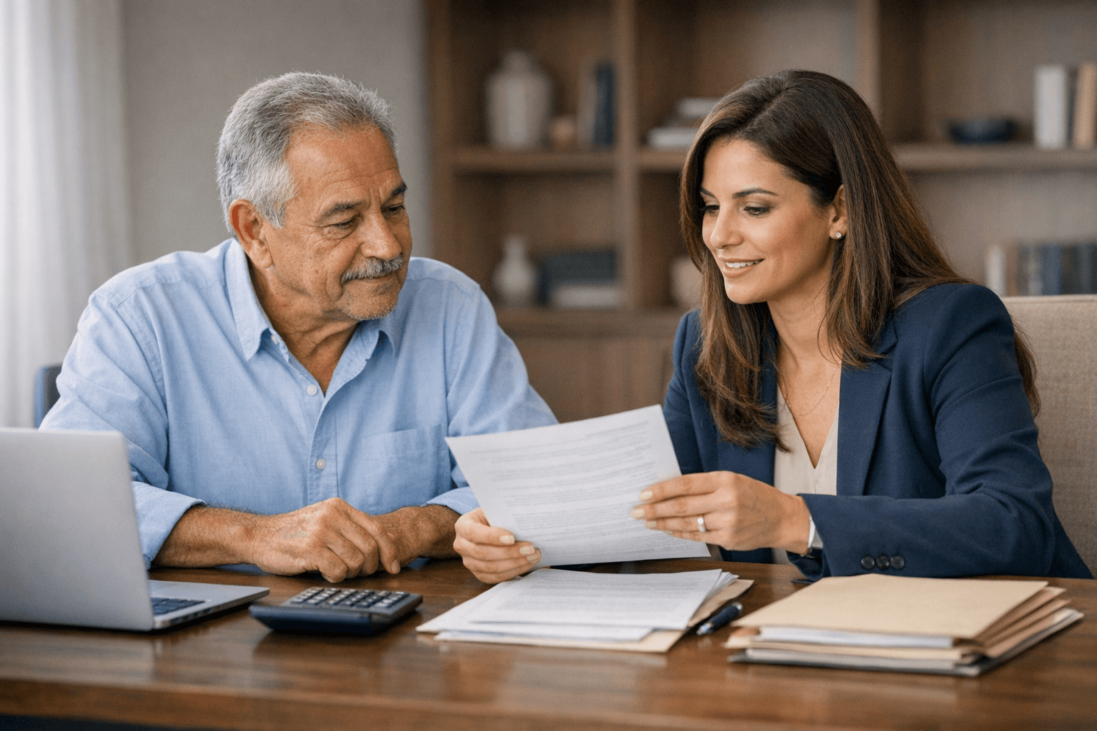 Documentos previdenciários sendo analisados para revisão de aposentadoria
